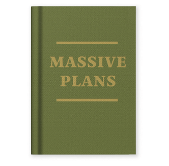Massive plans fabric notebook