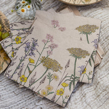 Load image into Gallery viewer, Natural meadow paper napkins
