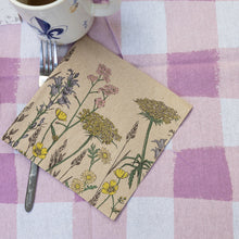 Load image into Gallery viewer, Natural meadow paper napkins
