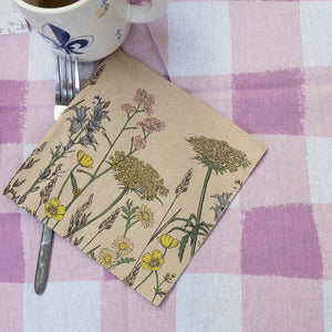 Natural meadow paper napkins