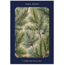 Load image into Gallery viewer, Christmas tree botanical card pack
