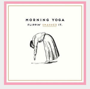 Morning yoga card