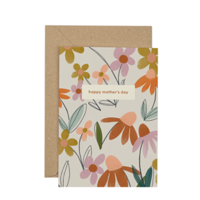 Happy Mother's Day floral pattern card