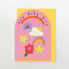 New baby girl card