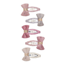 Load image into Gallery viewer, Tinkerbell velvet bow mini clic clacs
