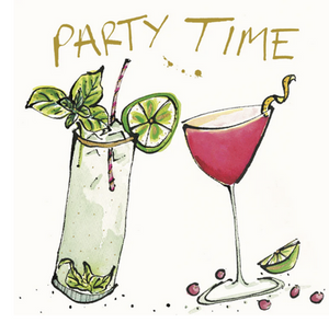 Party time cocktail card