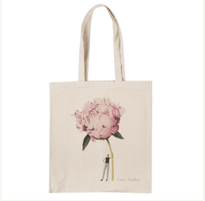 Pink peony heavyweight bag