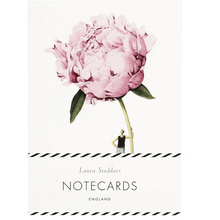 Load image into Gallery viewer, Pink flowers notecard boxed set
