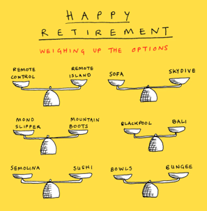 Retirement options card