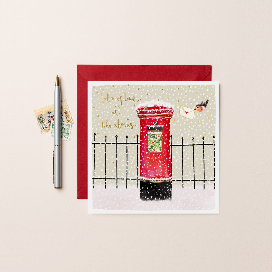 Post box lots of love card