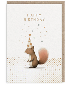 Squirrel birthday card