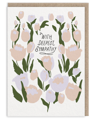 Floral with deepest sympathy card