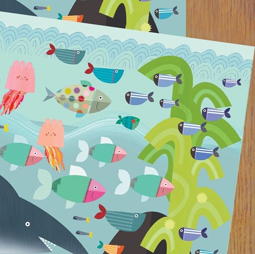 Underwater wrapping paper