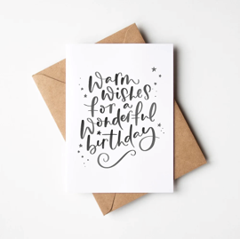 Wonderful birthday card