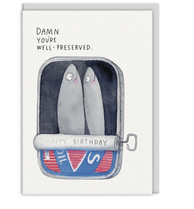 Well preserved greeting card