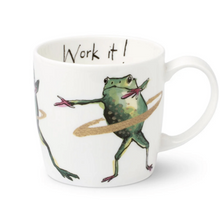 Load image into Gallery viewer, Work it! frog mug
