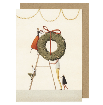 Greetings card - Christmas wreath