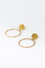 Load image into Gallery viewer, Gold luna earrings
