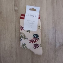 Load image into Gallery viewer, Mabel leaf bamboo organic cotton socks

