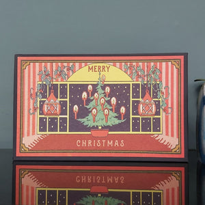 Christmas window matchbox