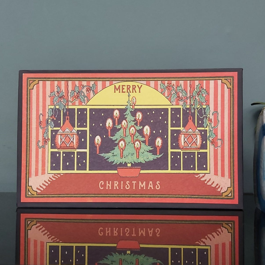 Christmas window matchbox