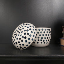 Load image into Gallery viewer, Spotty ceramic decorative pot
