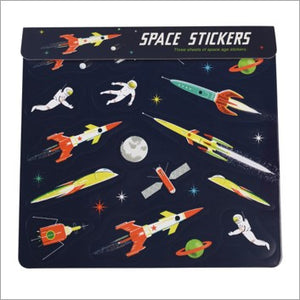 Space age stickers (3 sheet set)