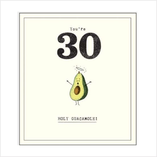 30 holy guacamole card