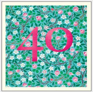 40th birthday card