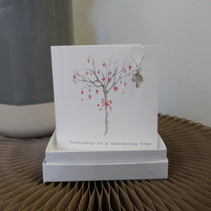 Boxed necklace card - tree of life