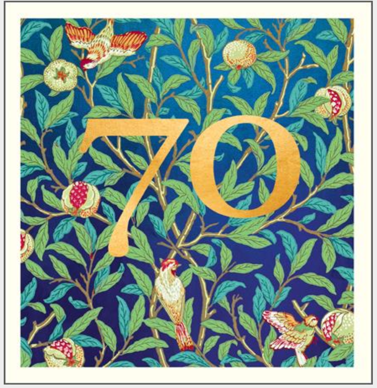 70th birthday card