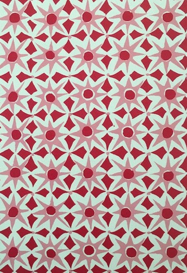 Patterned paper Alhambra - red/pink