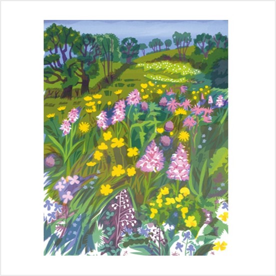 A rare meadow card by Carry Akroyd