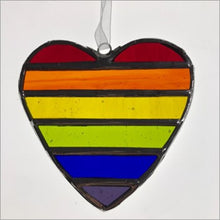 Load image into Gallery viewer, Handmade glass heart - The Alina - medium
