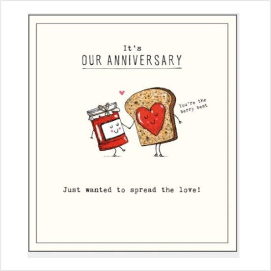 Spread the love jam & toast card
