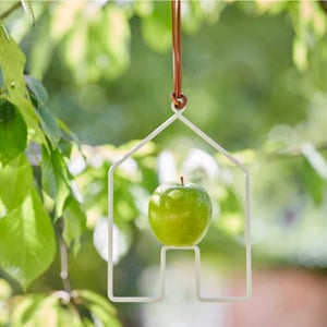 Apple bird feeders