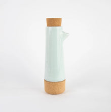 Load image into Gallery viewer, Earthware oil/balsamic bottle - aqua
