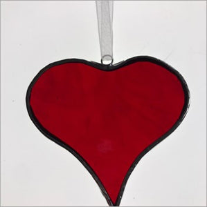 Handmade glass heart - The Asha - small