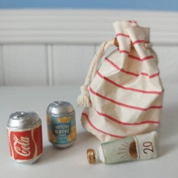 Beach bag with beach essentials