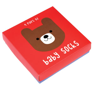 Bear design baby sock (4 pairs)