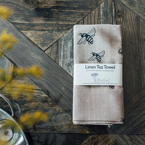 Bee tea towel