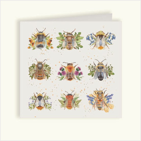 The British Collection - bees greetings card