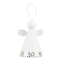 Load image into Gallery viewer, Xmas dec - Angel bell with gold dots
