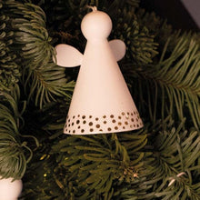 Load image into Gallery viewer, Xmas dec - Angel bell with gold dots
