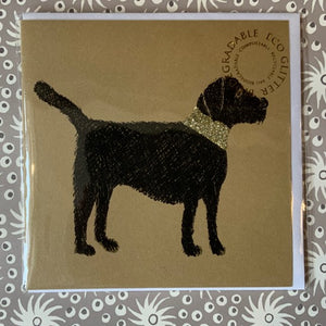This fun card could be for most occasions, and particularly for a black Labrador lover!