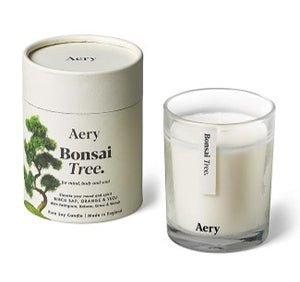 Bonsai tree soy wax candle
