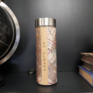 St Albans wooden flask