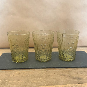 A super stylish drinking glass in recycled glass. 