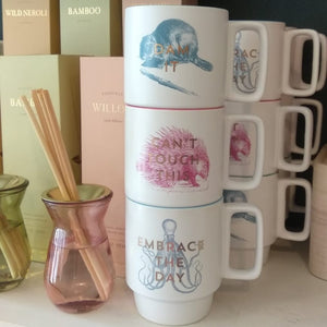 Stackable animal mugs