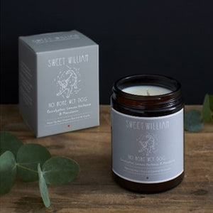 'No more wet dog' organic candle